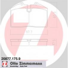 20877.175.9 ZIMMERMANN Комплект тормозных колодок, дисковый тормоз