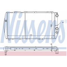 60455 NISSENS Радиатор, охлаждение двигателя