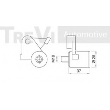 SK283804 SK Натяжная планка, ремень грм