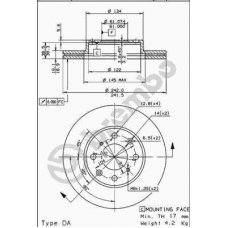 09.5023.10 BREMBO Тормозной диск