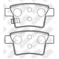 PN0501 NiBK Комплект тормозных колодок, дисковый тормоз