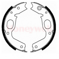 362436B BENDIX Комплект тормозных колодок, стояночная тормозная с