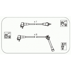 JP210 JANMOR Комплект проводов зажигания