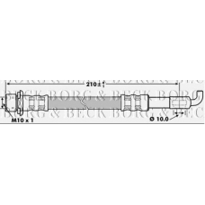 BBH7261 BORG & BECK Тормозной шланг