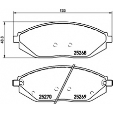 MDB3152 MINTEX Комплект тормозных колодок, дисковый тормоз