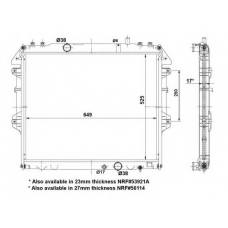53921 NRF Радиатор, охлаждение двигателя
