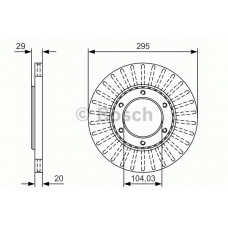 0 986 479 U33 BOSCH Тормозной диск