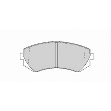 FD6769A NECTO Комплект тормозных колодок, дисковый тормоз