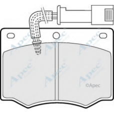 PAD529 APEC Комплект тормозных колодок, дисковый тормоз