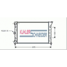 1310001 KUHLER SCHNEIDER Радиатор, охлаждение двигател