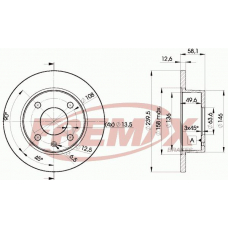 BD-9972 FREMAX Тормозной диск