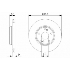 0 986 479 743 BOSCH Тормозной диск