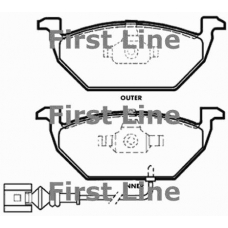 FBP3242 FIRST LINE Комплект тормозных колодок, дисковый тормоз
