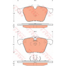 GDB7723 TRW Комплект тормозных колодок, дисковый тормоз