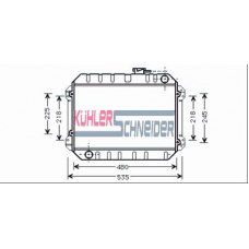 3217701 KUHLER SCHNEIDER Радиатор, охлаждение двигател