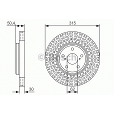 0 986 479 T40 BOSCH Тормозной диск