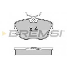 BP2451 BREMSI Комплект тормозных колодок, дисковый тормоз