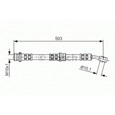 1 987 481 098 BOSCH Тормозной шланг