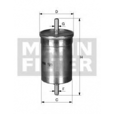 WK 612/6 MANN-FILTER Топливный фильтр