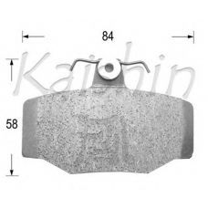 FK1214 KAISHIN Комплект тормозных колодок, дисковый тормоз