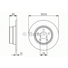 0 986 479 954 BOSCH Тормозной диск