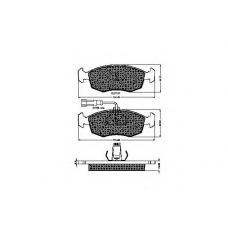 32760 SPIDAN Комплект тормозных колодок, дисковый тормоз