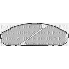 BBP1585 BORG & BECK Комплект тормозных колодок, дисковый тормоз