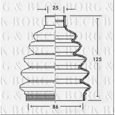 BCB2302 BORG & BECK Пыльник, приводной вал