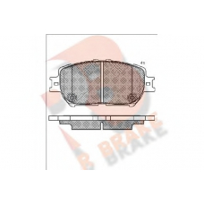 RB1689 R BRAKE Комплект тормозных колодок, дисковый тормоз