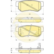 6132829 GIRLING Комплект тормозных колодок, дисковый тормоз