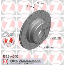 150.3443.52 ZIMMERMANN Тормозной диск