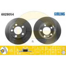 6410831 GIRLING Комплект тормозов, дисковый тормозной механизм
