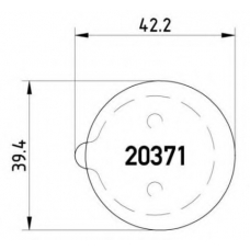 P 61 014 BREMBO Комплект тормозных колодок, дисковый тормоз