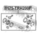 0175-TRH200F FEBEST Ремкомплект, тормозной суппорт