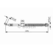 1 987 481 284 BOSCH Тормозной шланг