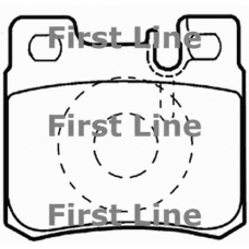 FBP3153 FIRST LINE Комплект тормозных колодок, дисковый тормоз