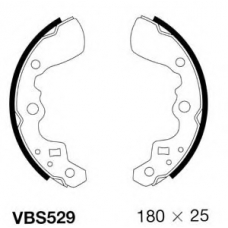 VBS529 MOTAQUIP Комплект тормозных колодок