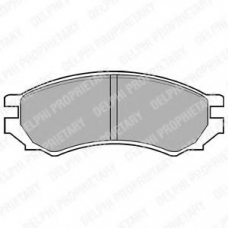LP670 DELPHI Комплект тормозных колодок, дисковый тормоз