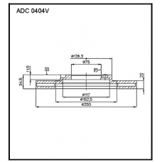 ADC 0404V Allied Nippon Гидравлические цилиндры