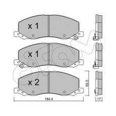 822-923-0 CIFAM Комплект тормозных колодок, дисковый тормоз