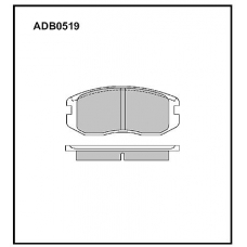 ADB0519 Allied Nippon Тормозные колодки