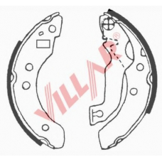 629.0608 VILLAR Комплект тормозных колодок