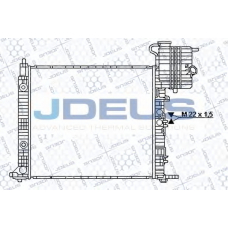 017B26 JDEUS Радиатор, охлаждение двигателя