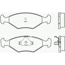 T1417 PAGID Комплект тормозных колодок, дисковый тормоз