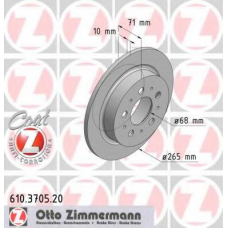 610.3705.20 ZIMMERMANN Тормозной диск