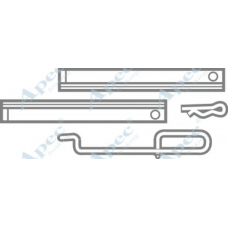 KIT283 APEC Комплектующие, тормозные колодки