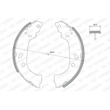 152-2383 WEEN Комплект тормозных колодок