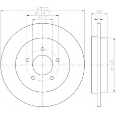 8DD 355 116-271 HELLA PAGID Тормозной диск