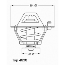 4638.82D WAHLER Термостат, охлаждающая жидкость