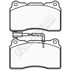 FBP3622 FIRST LINE Комплект тормозных колодок, дисковый тормоз